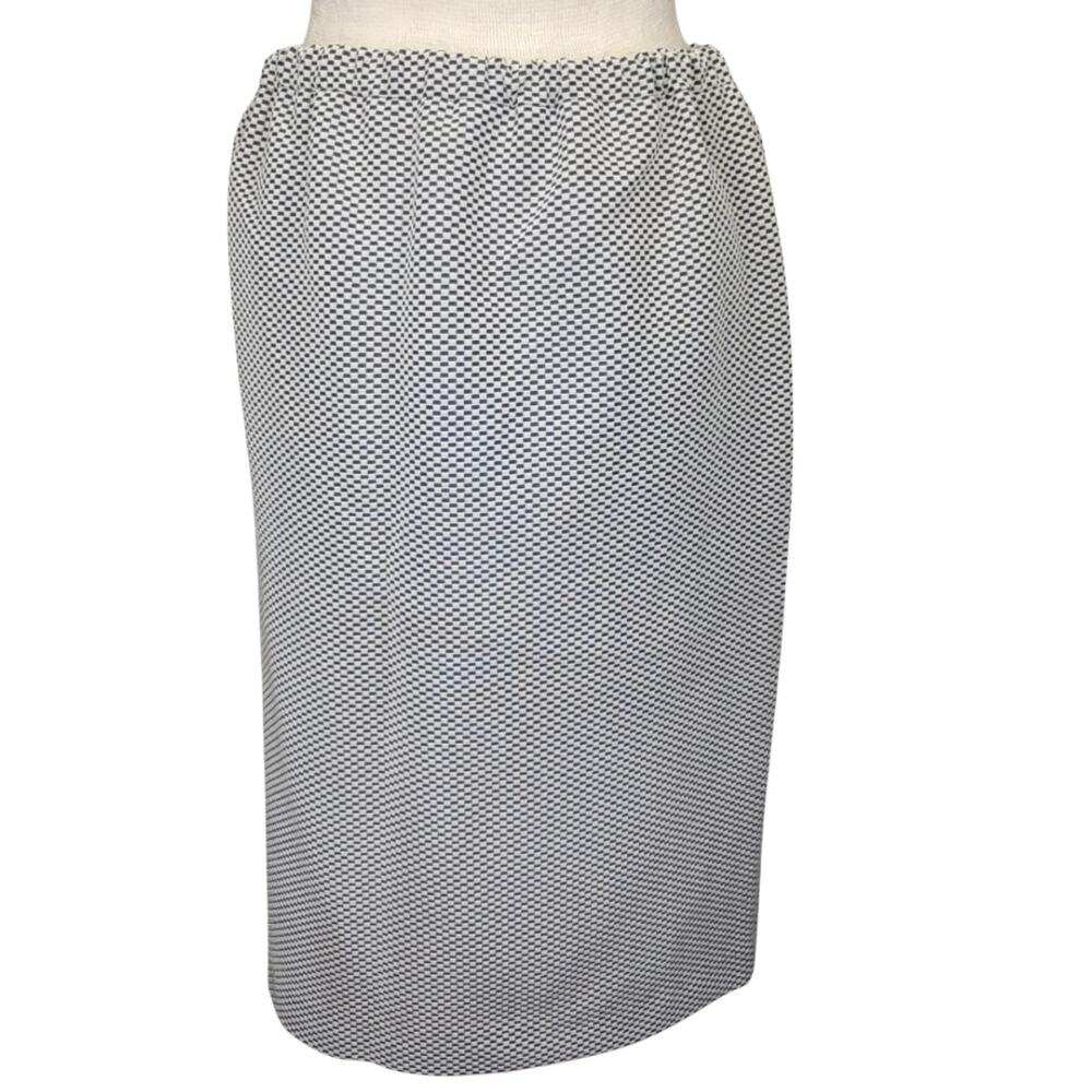 Vintage Classic Blue Elastic Stretch High Waist Pencil Skirt